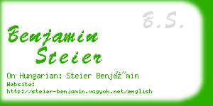 benjamin steier business card